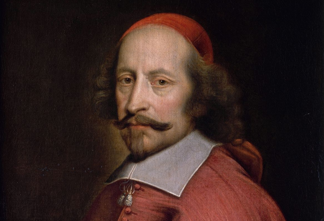 Кардинал Мазарини, портрет работы Пьера Миньяра 1658-1660 гг. Фрагмент.  Из открытых источников