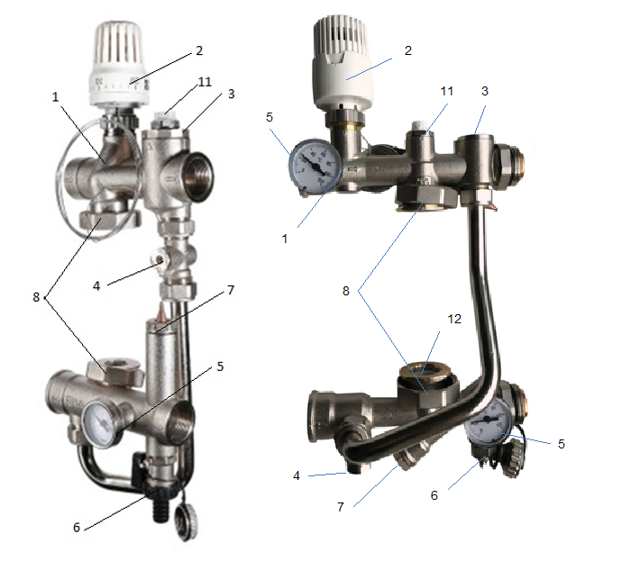 Схема подключения valtec valmix