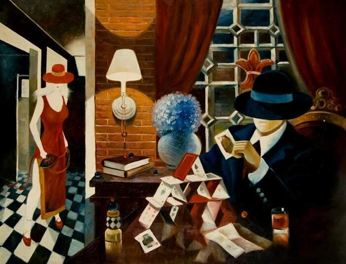 Виктор Островский. Карточный домик/ Victor Ostrovsky House of Cards