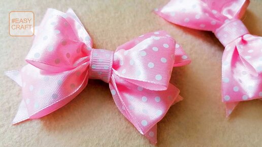 Бантик Звездочка из Ленты / Star Ribbon Bow Tutorial / ✿ NataliDoma 2015 — Video