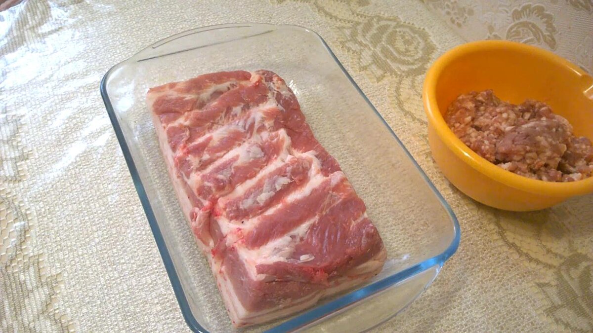 Сало помыли, бумажным полотенцем просушили
