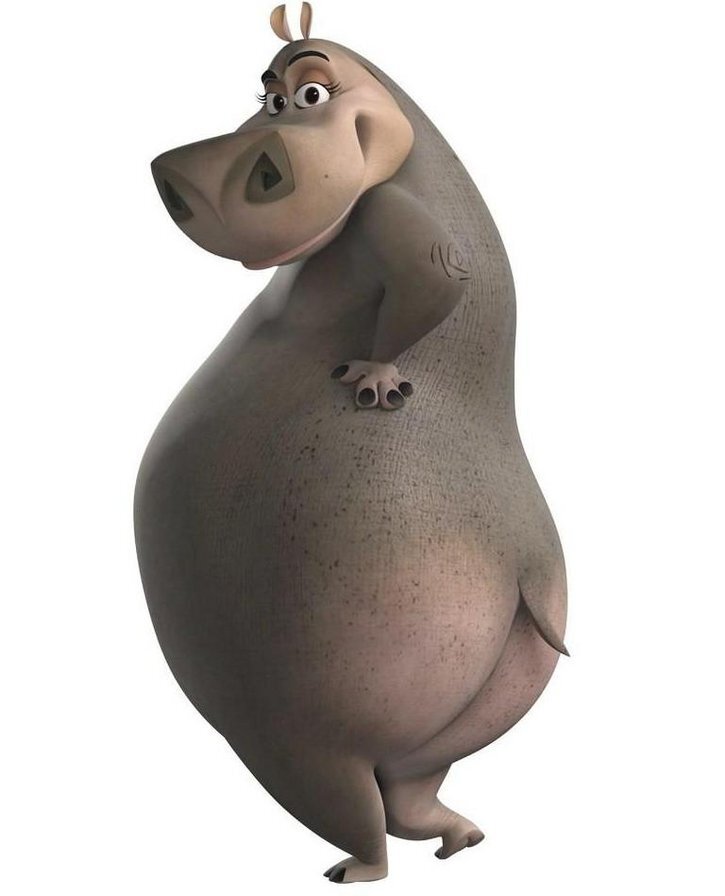 Бегемот "Глория" из мультфильма "Мадагаскар". Источник: dressya.ru
