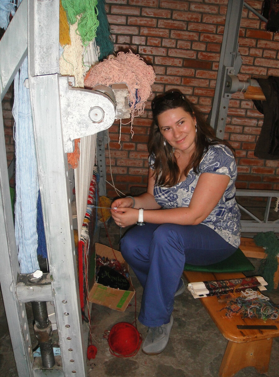 Город Гах (Северо-запад Азербайджана), Старый город, мастерская ковроткачества.