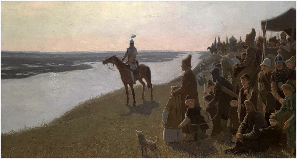 Болгары на Волге. Худож. Равиль Загидуллин, 1985