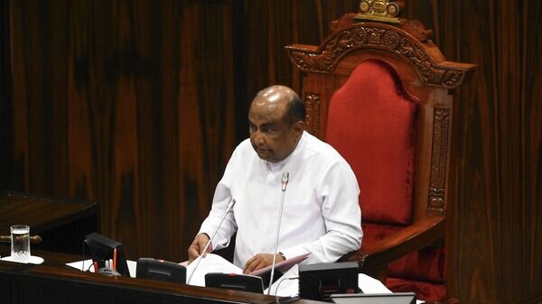    Спикер парламента Шри-Ланки Махинда Япа Абейвардена © AFP 2022 / Ishara S.Kodikara