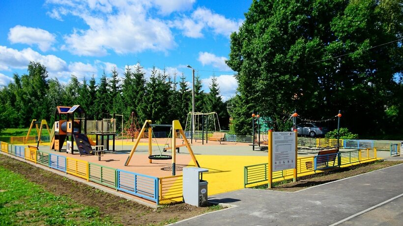    Детская площадка в Наро-Фоминском городском округе © Пресс-служба администрации Наро-Фоминского городского округа
