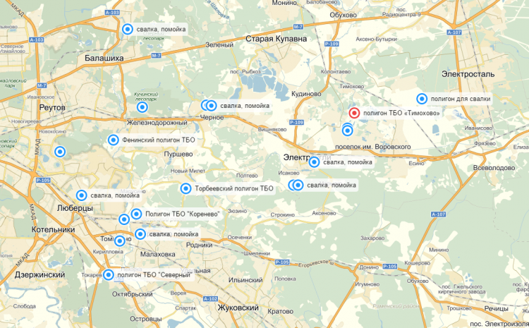 Ногинск тимохово карта