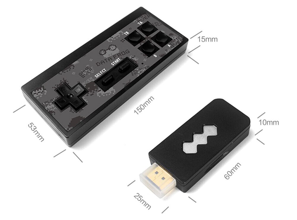 Беспроводная игровая консоль с размером обычной флешки