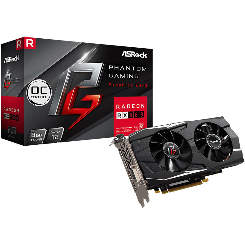 Видеокарта ASROCK Radeon RX 580 8Gb 256 bit 