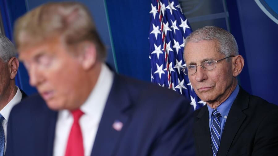 President Trump said Thursday evening at a White House news briefing that “I really do believe we’re rounding the corner,” adding that new weekly cases have declined by 44% since July. MSNBC’s Andrea Mitchell asked Dr. Anthony Fauci on Friday about the president’s comments.
“I’m sorry, but I have to disagree with that because if you look at the thing that you just mentioned, the statistics, Andrea, they’re disturbing,” he said.