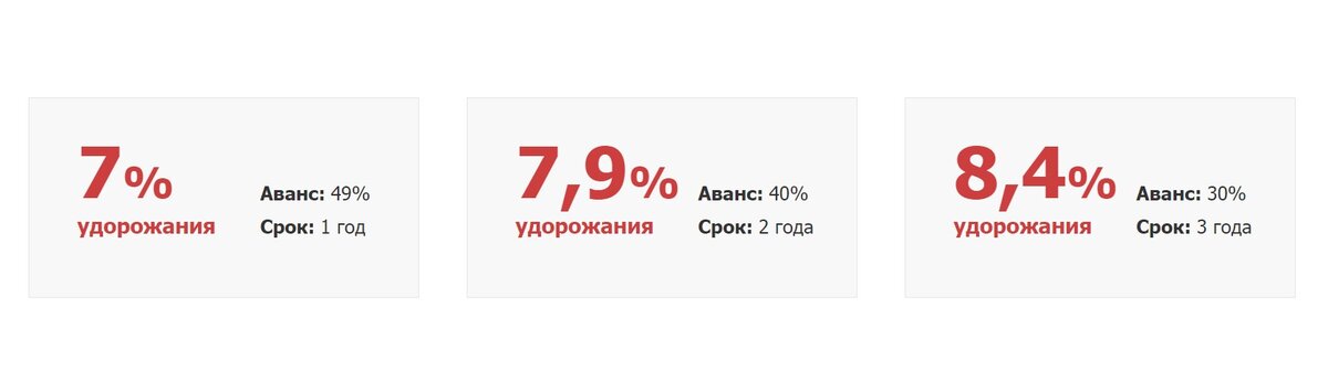 Например, есть лизинговая программа с переплатой 7%: она подразумевает аванс в 49% и короткий срок лизинга