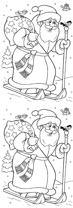 #дед мороз тест на внимательность