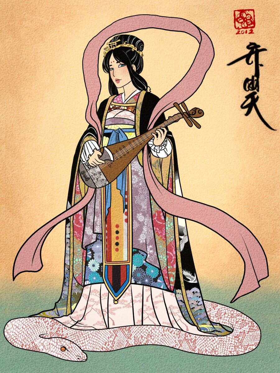 Бэндзайтэн богиня в Японии