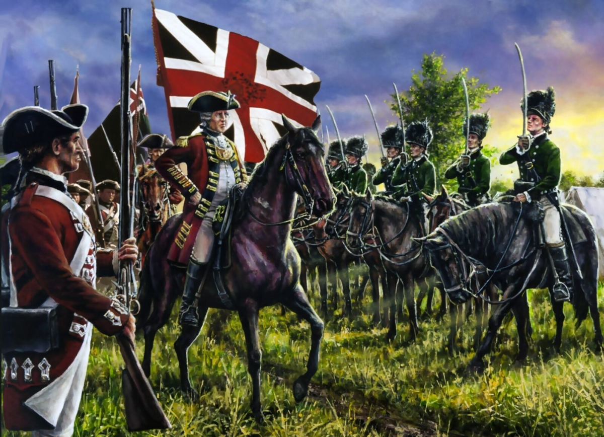 Борьба за независимость англии. Британская армия в войне за независимость США. Униформы британской армии на войне за независимость США.