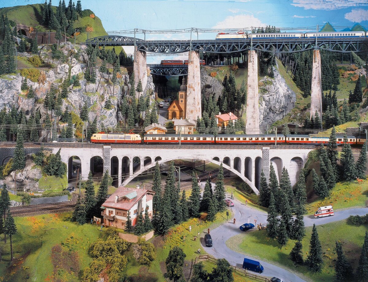 Железнодорожные мосты между Предальпийскими Альпами и регионом Кнуффинген. Источник изображения: сайт музея.