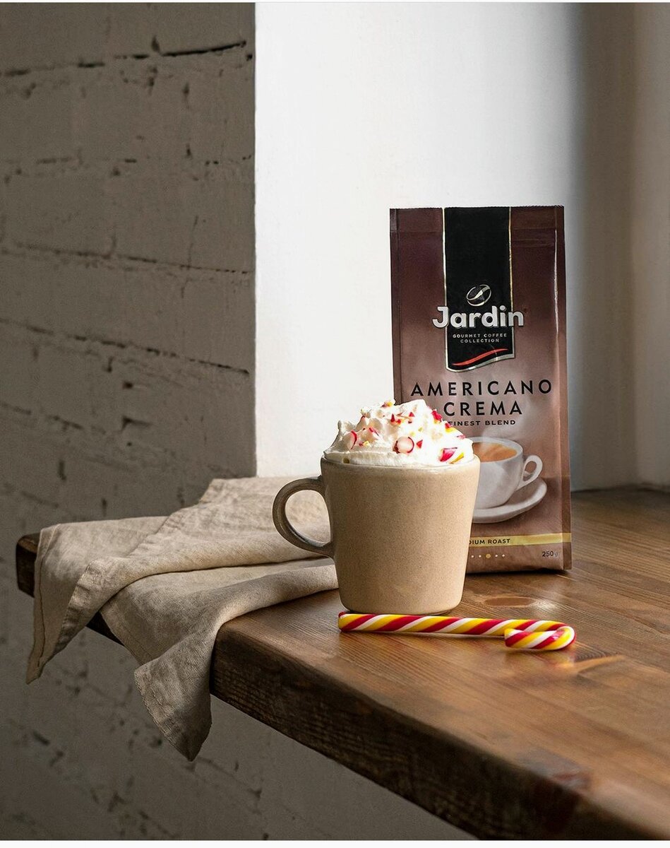   Латте с мятой и маршеллоу.