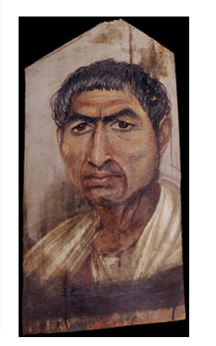 Портрет мумии мужчины, около 100-120 лет н. э., 40,1 х 21,5 см, Хавара, Египет © попечители Британского музея