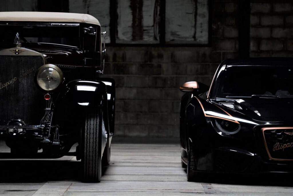 Два поколения Hispano Suiza бок о бок: H6 (слева) и Carmen Boulogne.
