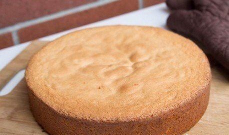 Фото готового бисквита
