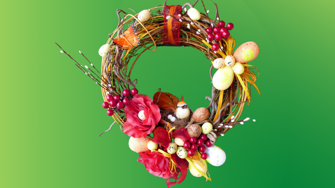 Мастер-класс от " Микрос ": Пасхальный венок своими руками: "Как сделать венок на Пасху"