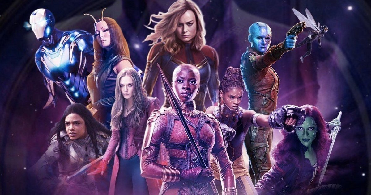 Арт женских персонажей "Мстители: Финал" с сайта movieweb.com