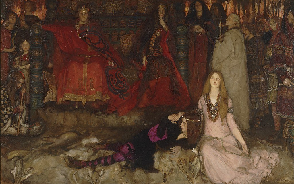 Сцена с пьесой в «Гамлете», Эдвин Остин Эбби, 1897 год / Wikimedia Commons