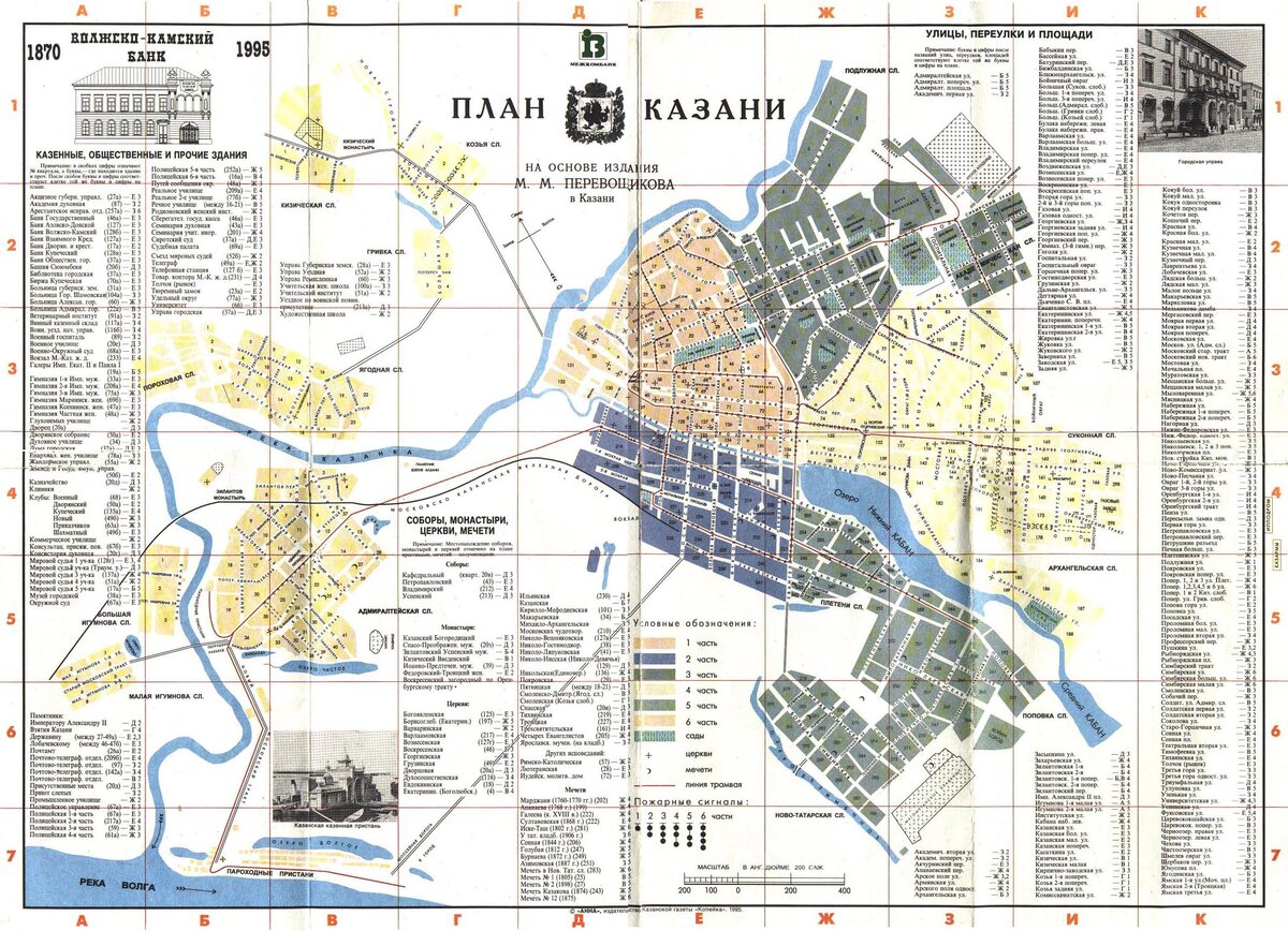 Карта казани 1950 года