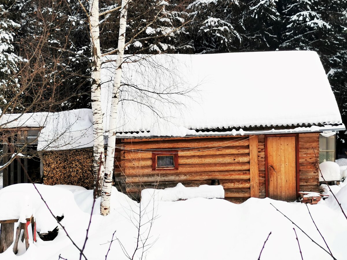 Баня у тещи на даче. Фото автора 