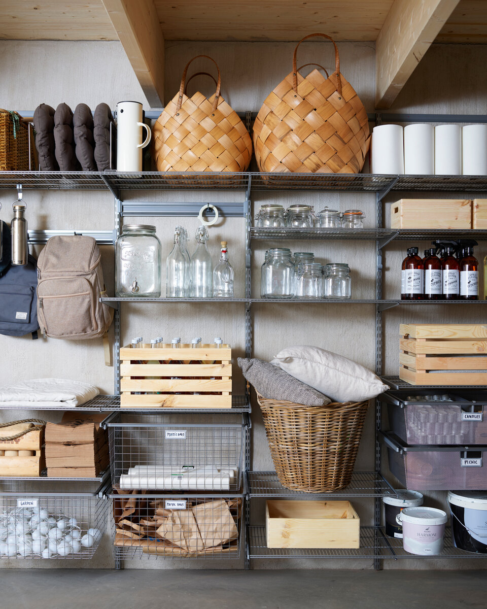 Система хранения Elfa для гаража и кладовой