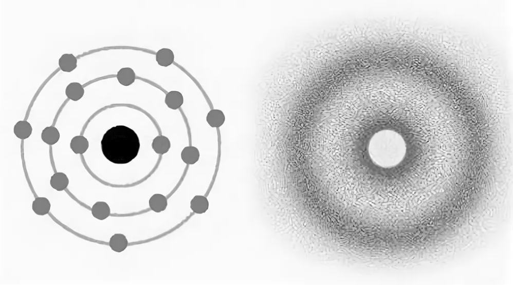 Модель атома шредингера рисунок
