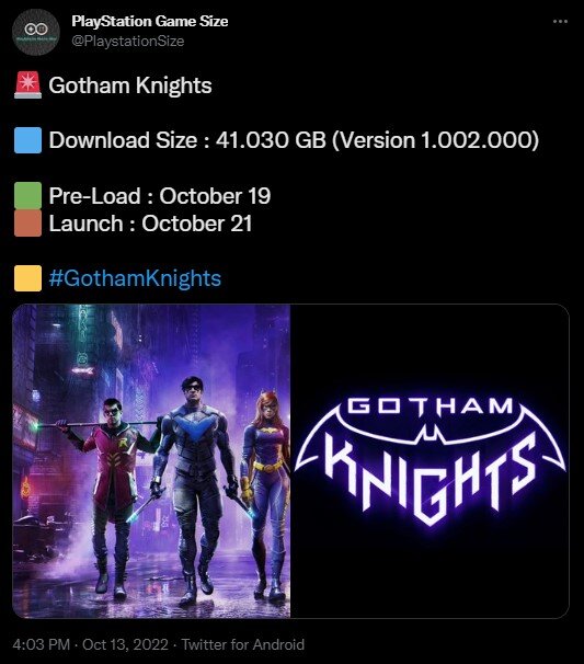 Системные требования Gotham Knights для ПК.