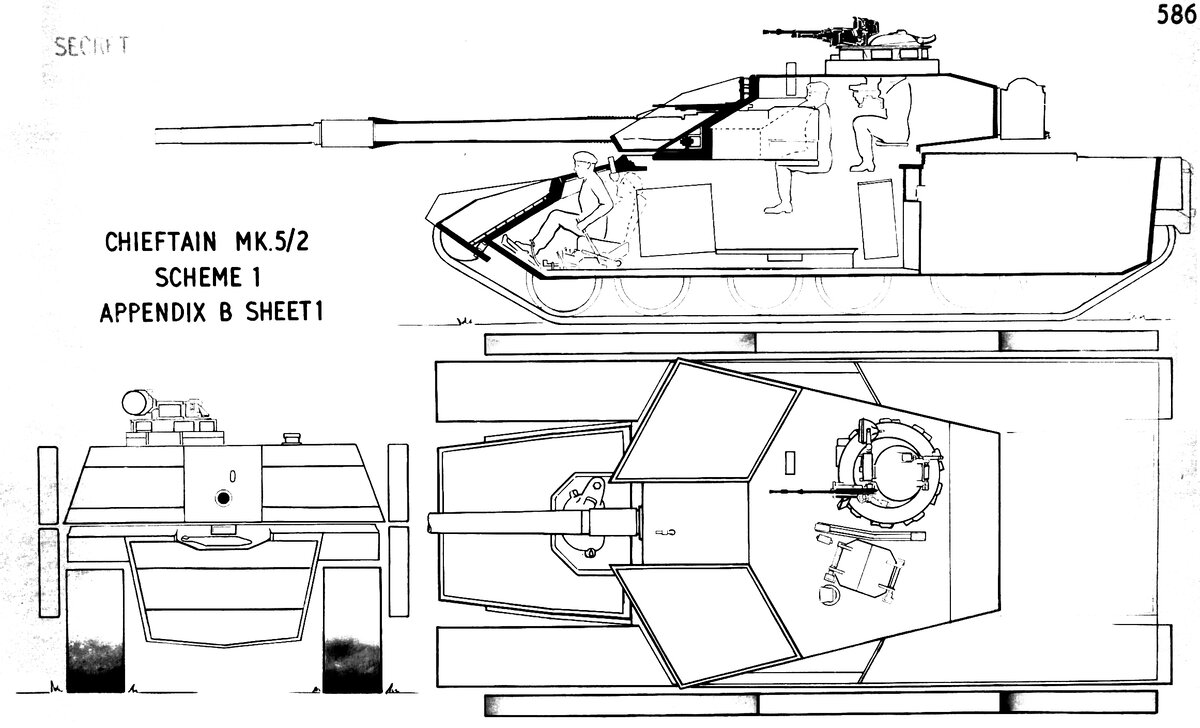 Челленджер 2 танк чертеж