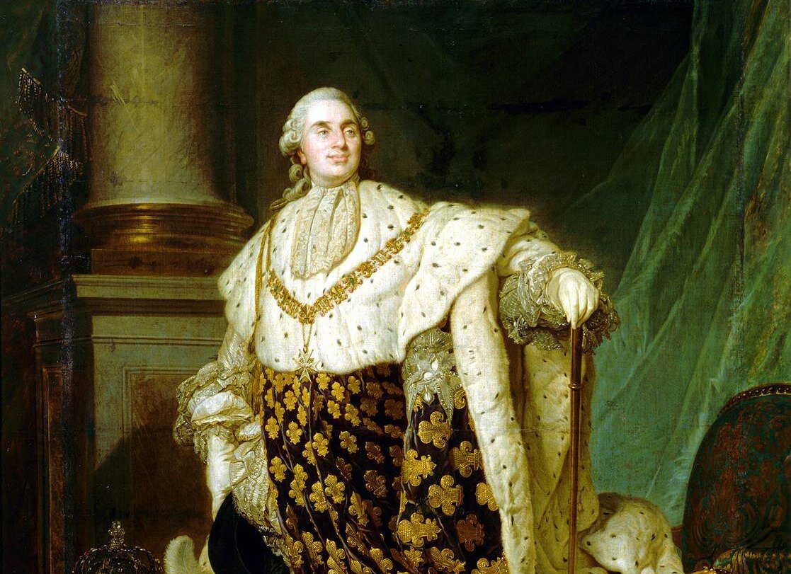 Людовик XVI (1754-93), король Франции в коронационных одеждах. Жозеф Сиффред Дюплесси 