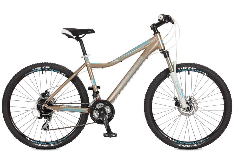  Stinger Siena SD - ещё один горный хардтейл женской серии любительского  уровня. Велосипед отлично подойдёт для катания по городу , парку и  пересечённой местности. Сама по себе модель очень лёгкая ведь рама  сделана из алюминиевого сплава. Установлены дисковые механические  тормоза от известного бренда Shimano. Амортизационная вилка Stinger с  ходом 100мм сделает вашу поездку максимально комфортной. Если вы  любитель активного образа жизни, то эта модель обязательно вам подойдет. 