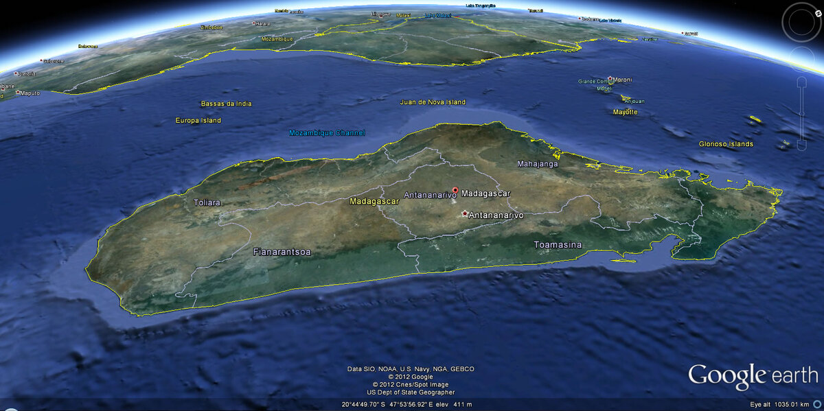 Остров рядом с мадагаскаром карта