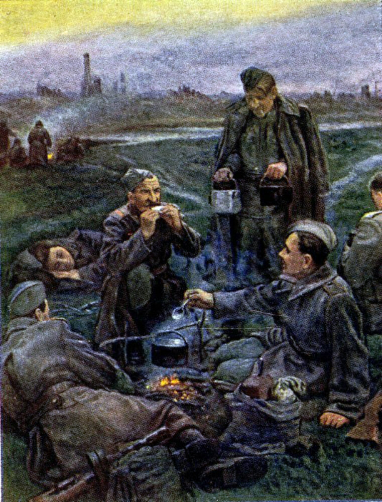 Викторов Сергей. У костра.