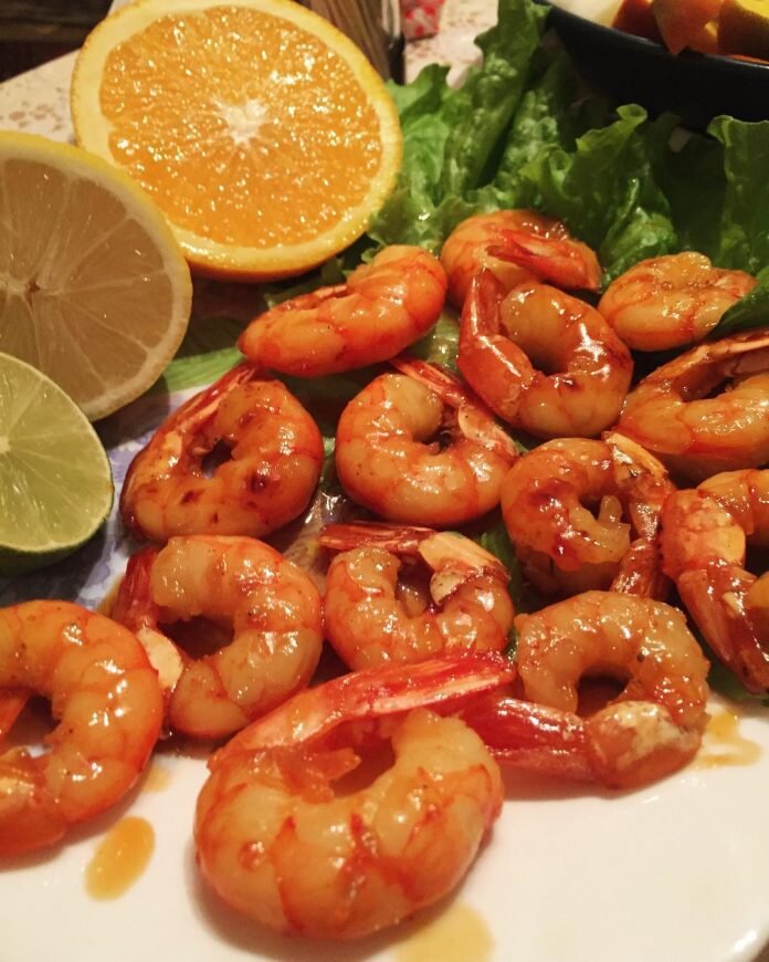 Готовим королевские креветки
