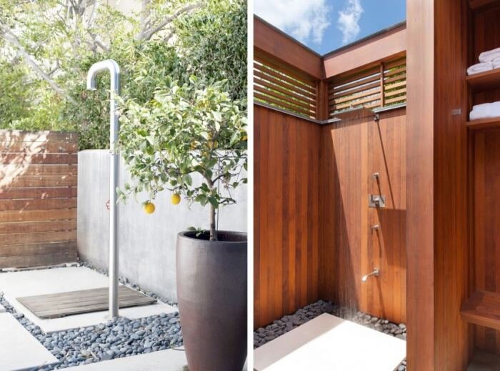 Летний душ — выбор идеального и практичного дизайна (100 фото)