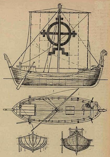 Ушкуй лодка чертежи