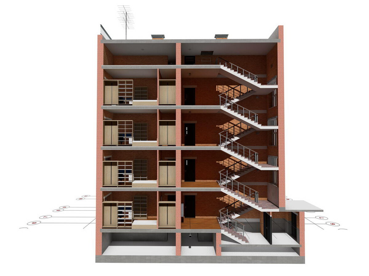 Этаж в здании будет. Металлическая лестница в здании. Этаж в здании будет. Многоквартирный дом в разрезе. Пятиэтажный дом в разрезе.
