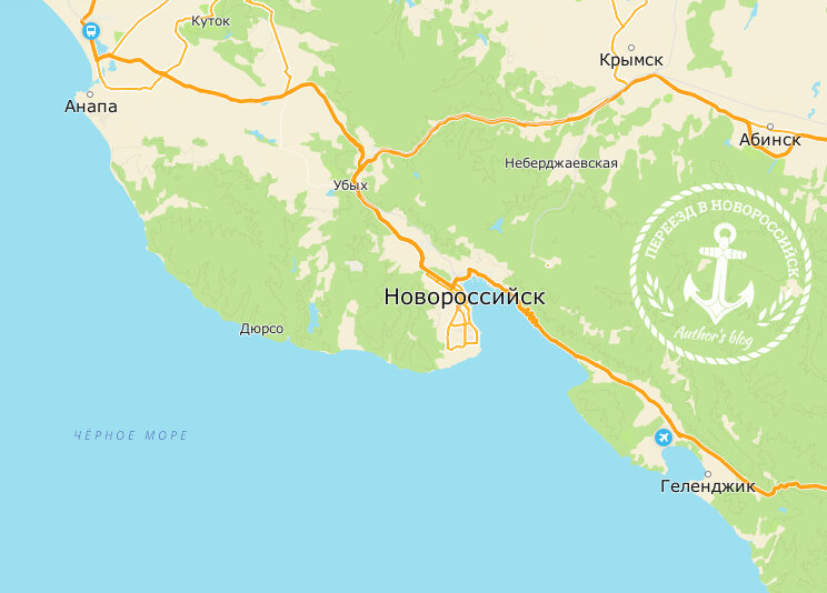 Карта с новороссийском. Новороссийск на карте Краснодарского края. Расположение Новороссийска на карте.