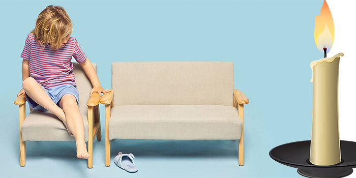 Восковая свеча против скрипа деревянной мебели