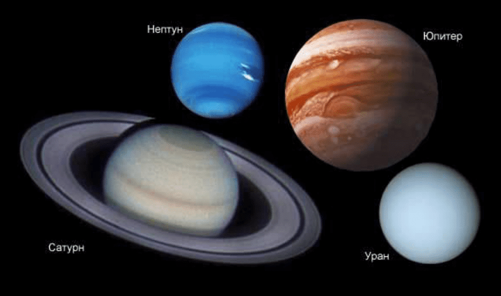 Планеты гиганты (иллюстрация из открытых источников)