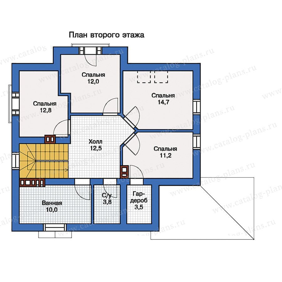 Проект небольшого двухэтажного дома 158м² с террасой. | Проекты Коттеджей |  Дзен