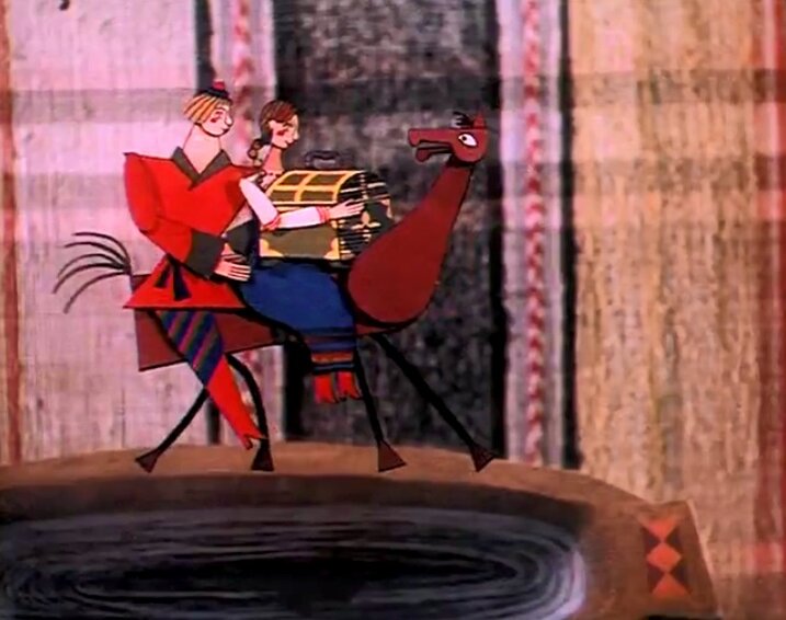 кадр из мультфильма "Как Иван-молодец царску дочку спасал", ТО Экран, 1989. 