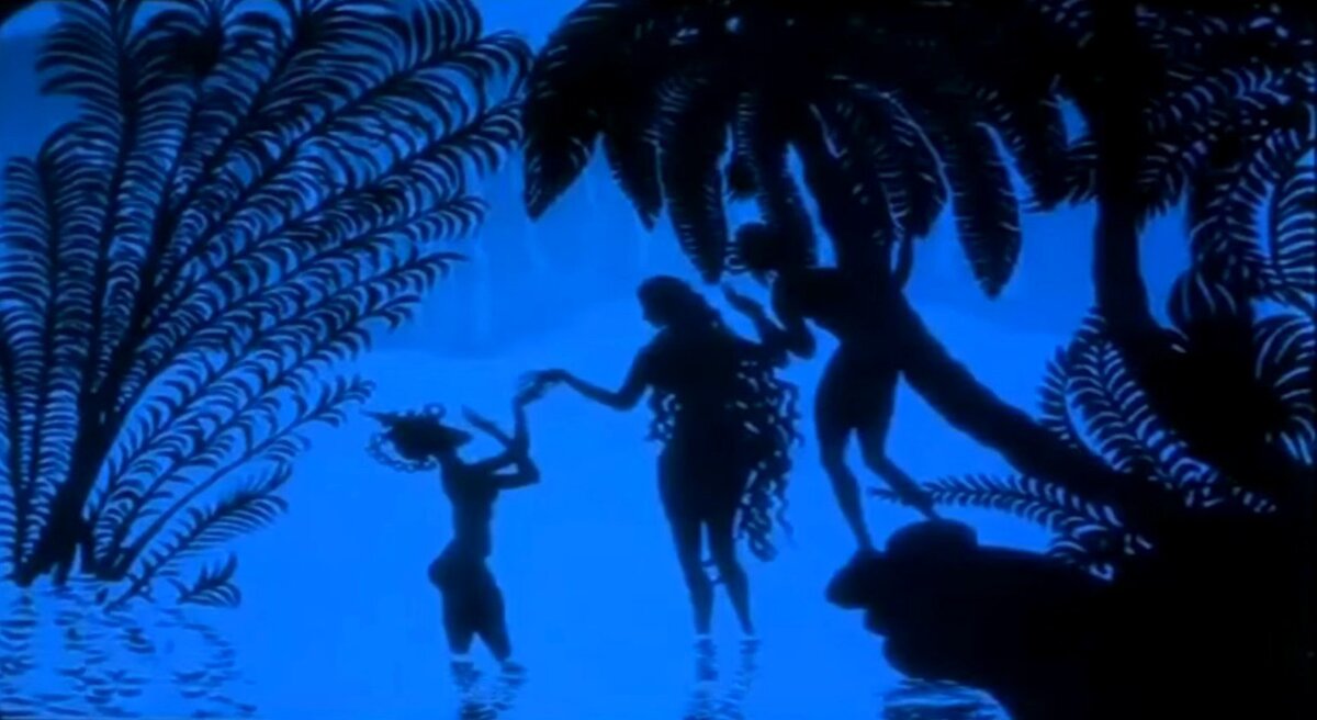 Купание красавицы Пэри. Кадр из м/ф.