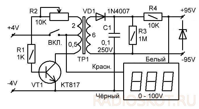 Пробник стабилитронов схема