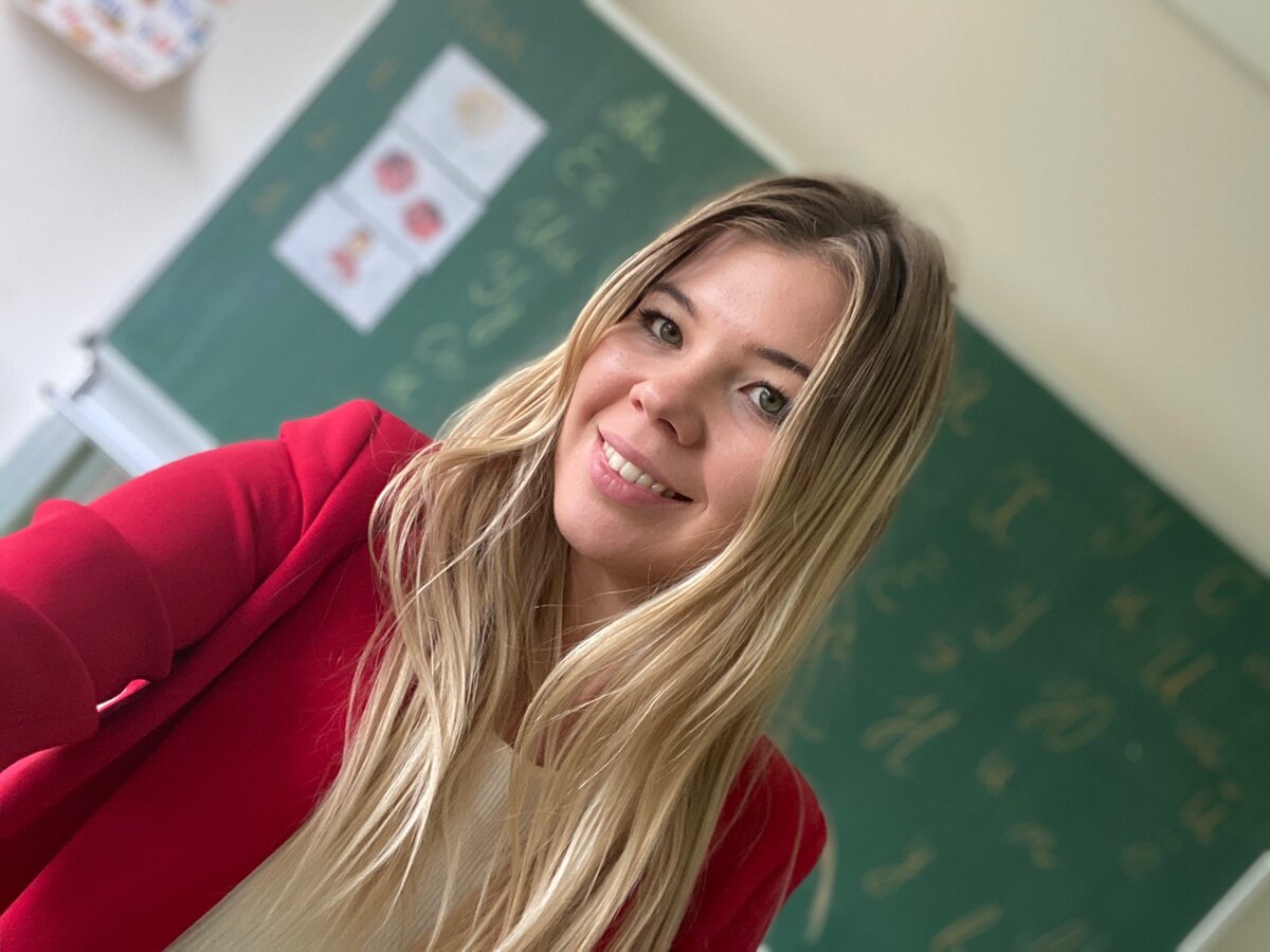 Я перед уроком русского языка