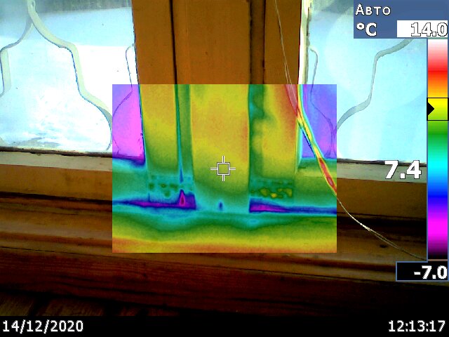 Навёл тепловизор на пластиковое окно и понял, что выбирать окна надо совсем по другому критерию.