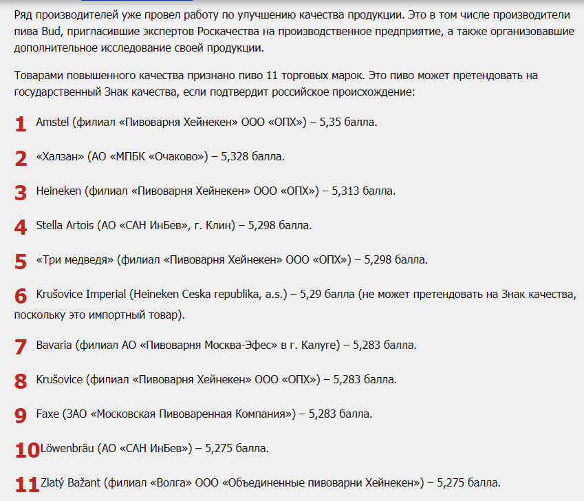 Заранее жаль дегустаторов. Скрин с roskachestvo.gov.ru